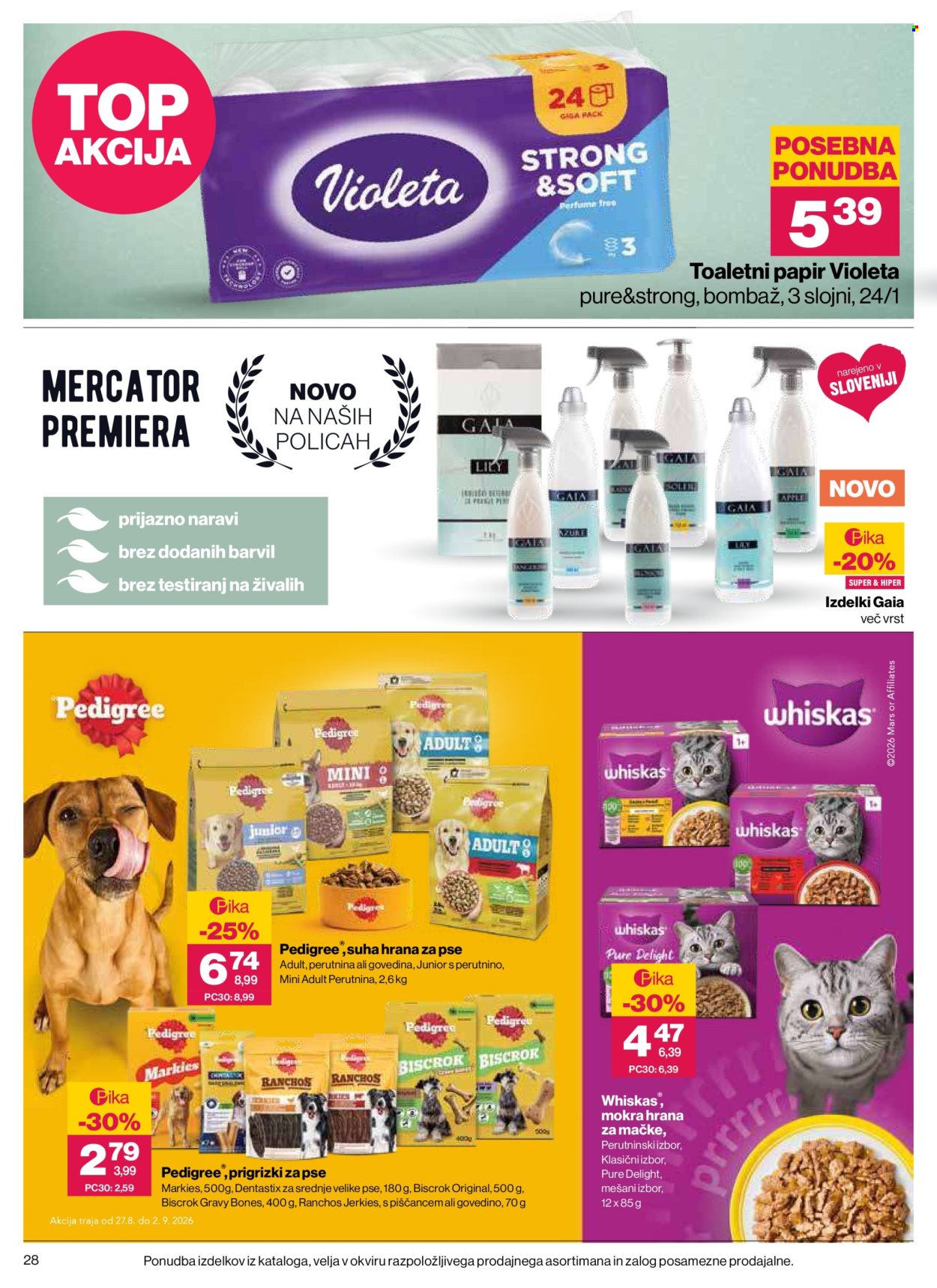 Mercator katalog - 27.8.2026 - 2.9.2026. Stran 28
