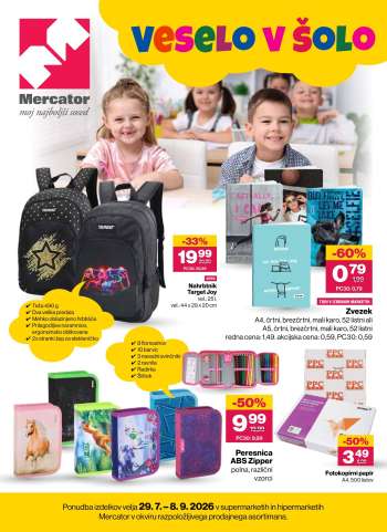 Mercator katalog - 29.7.2026 - 8.9.2026.