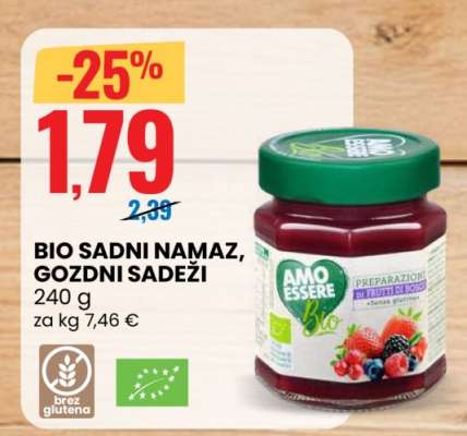 BIO SADNI NAMAZ, GOZDNI SADEŽI