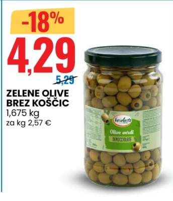 ZELENE OLIVE BREZ KOŠČIC
