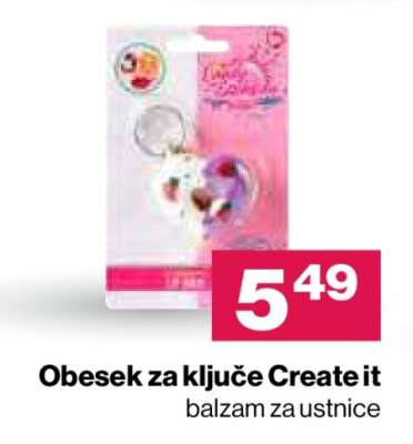 Obesek za ključe Create it