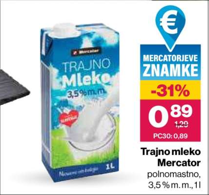 Trajno mleko Mercator