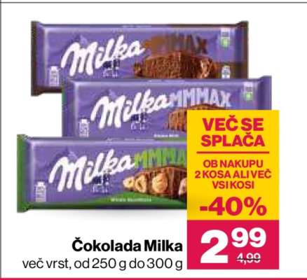 ČOKOLADA MILKA