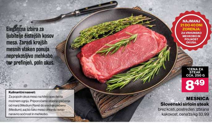 MESNICA Slovenski sirloin steak