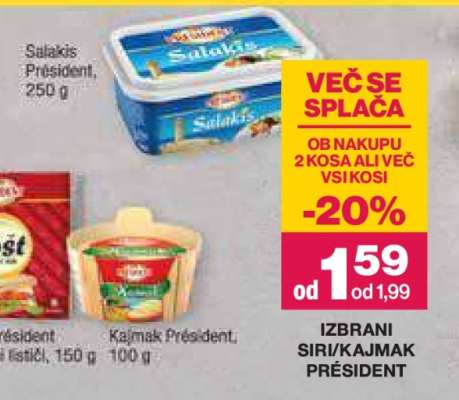 IZBRANI SIRI/KAJMAK PRÉSIDENT