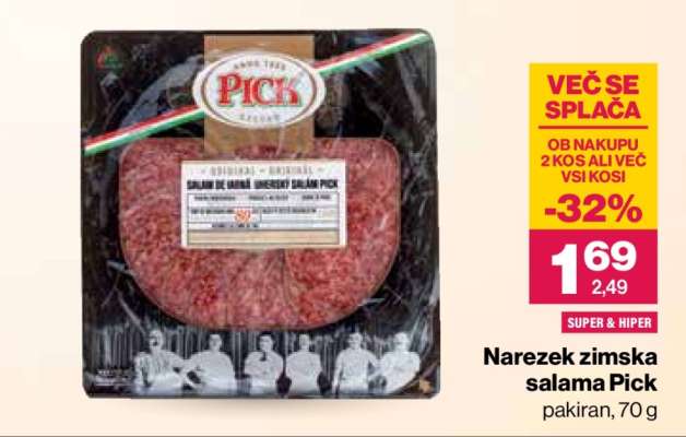 Narezek zimska salama Pick