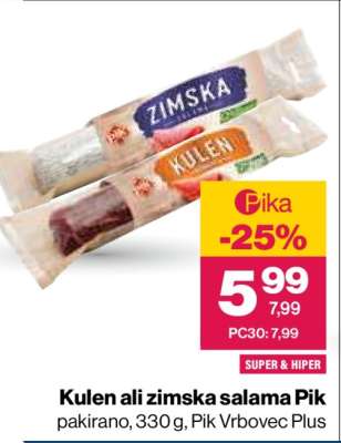Kulen ali zimska salama Pik