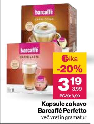 Kapsule za kavo Barcaffé Perfetto