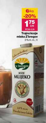 Trajno kozje mleko Z'Bregov