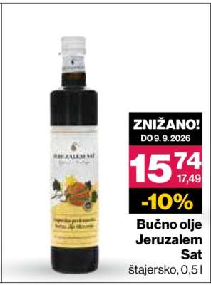 Bučno olje Jeruzalem Sat