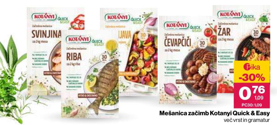 Mešanica začimb Kotanyi Quick & Easy