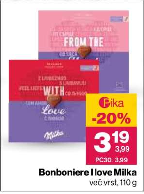 Bonboniere I love Milka