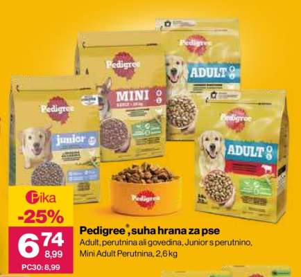 Pedigree®, suha hrana za pse