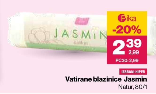 Vatirane blazinice Jasmin