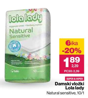Damski vložki Lola Lady
