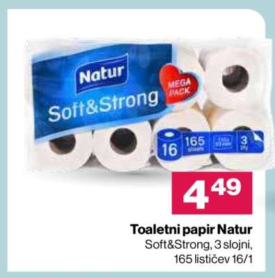 Toaletni papir Natur