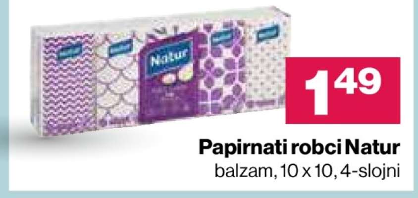 Papirnati robci Natur