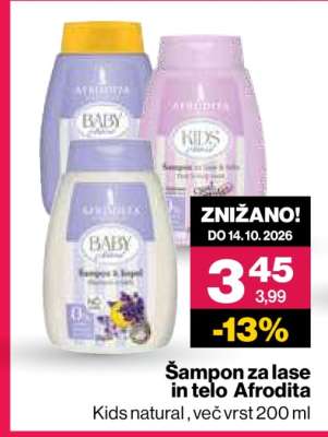 Šampon za lase in telo Afrodita