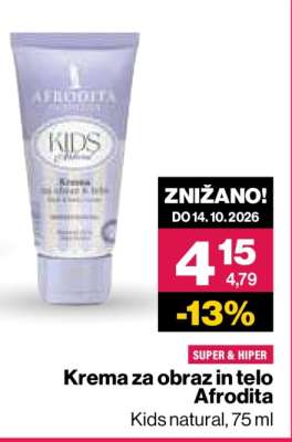 Krema za obraz in telo Afrodita