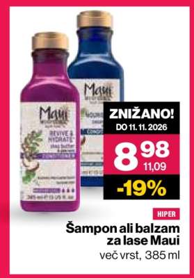 ŠAMPON ali BALZAM ZA LASE MAUI