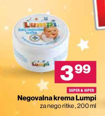 Negovalna krema Lumpi