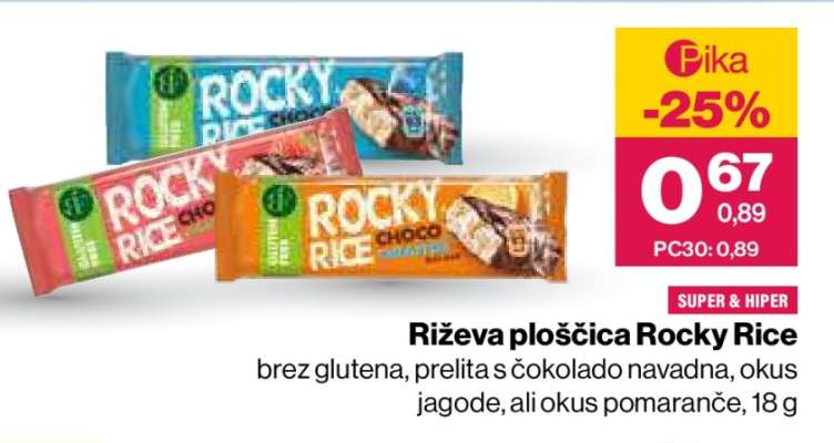 Riževa ploščica Rocky Rice