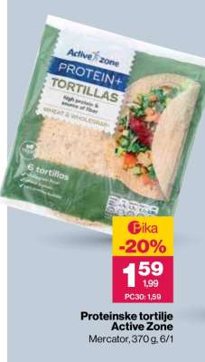 Proteinske tortilje Active Zone