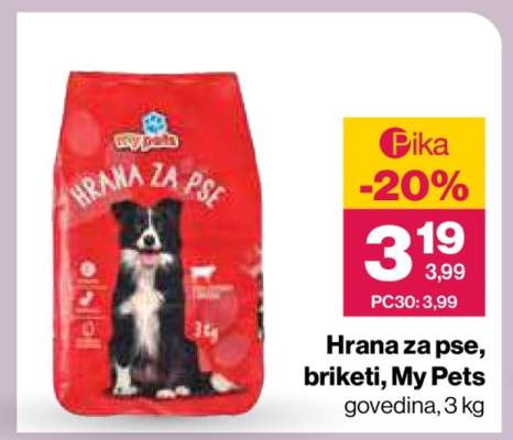 Hrana za pse, briketi, My Pets