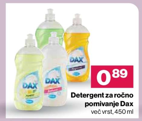 Detergent za ročno pomivanje Dax