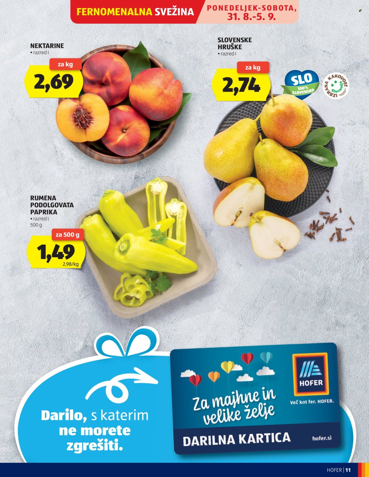 Hofer katalog - 26.8.2026 - 3.9.2026. Stran 11