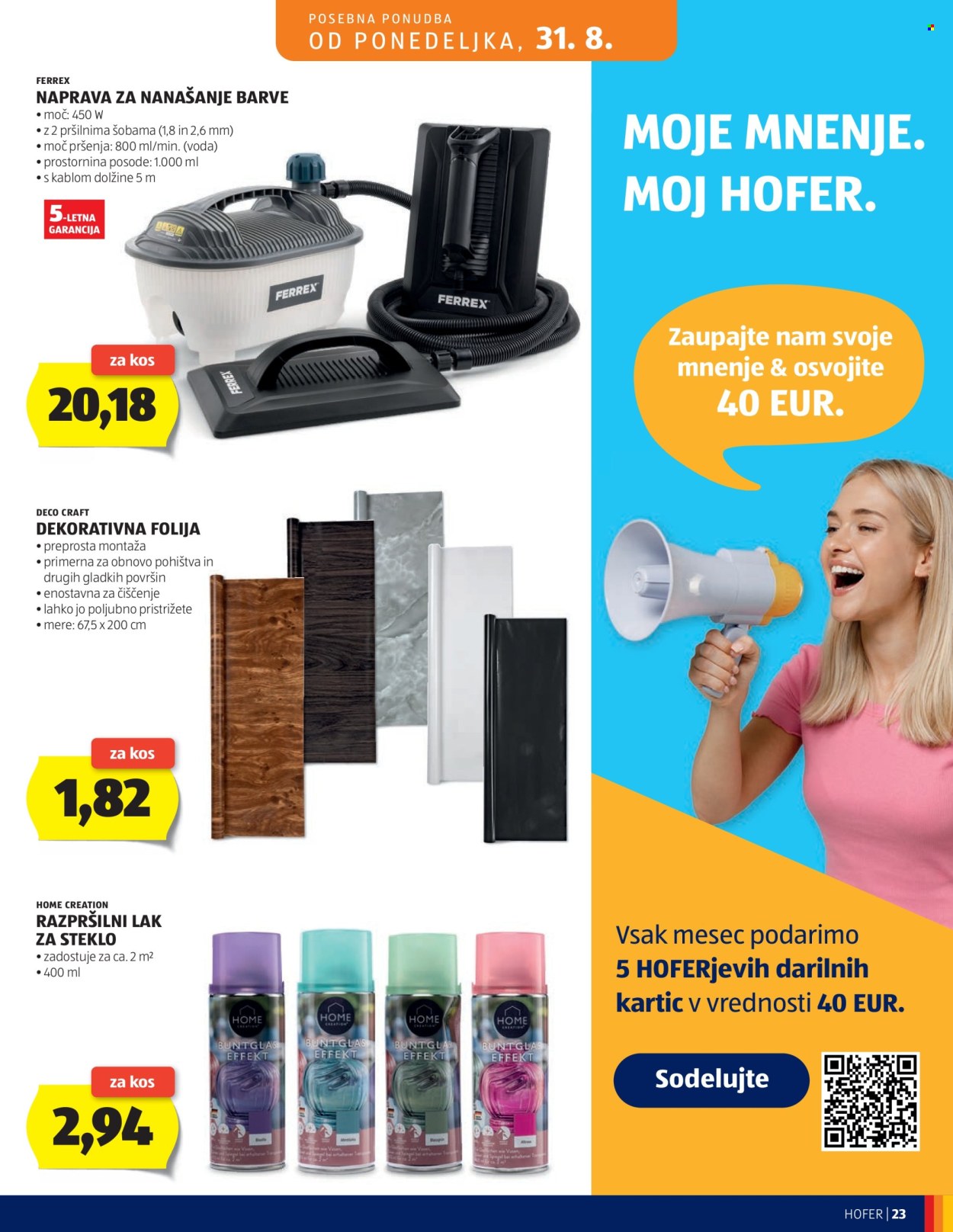 Hofer katalog - 26.8.2026 - 3.9.2026. Stran 23