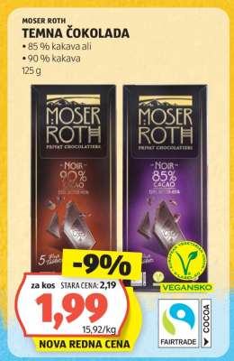 MOSER ROTH TEMNA ČOKOLADA