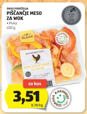 PIŠČANČJE MESO ZA WOK