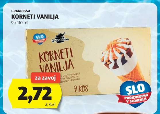 GRANDESSA KORNETI VANILJA