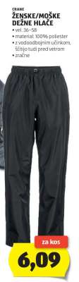CRANE ŽENSKE/MOŠKE DEŽNE HLAČE