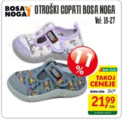 Otroški copati Bosa Noga