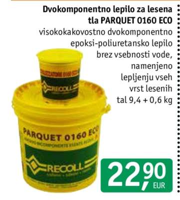 Dvokomponentno lepilo za lesena tla PARQUET 0160 ECO