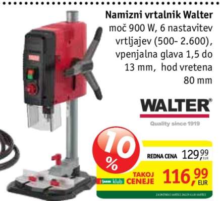 Namizni vrtalnik Walter