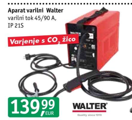 Aparat varilni Walter