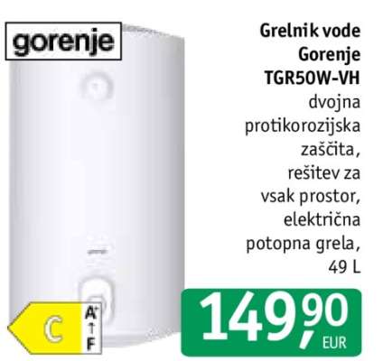 Grelni vode Gorenje TGR50W-VH