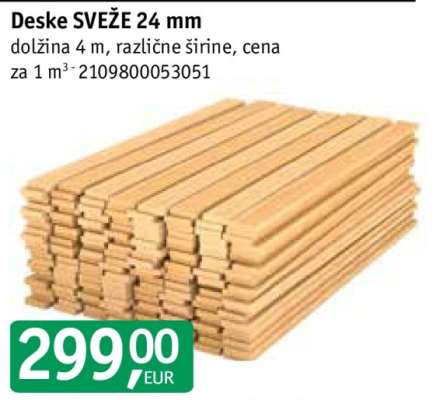 Deske SVEŽE 24 mm