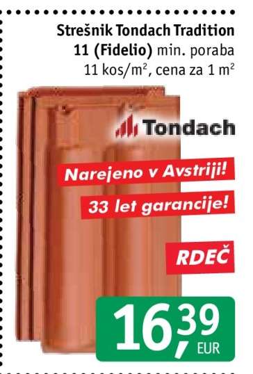 Strešnik Tondach Tradition 11 (Fidelio)
