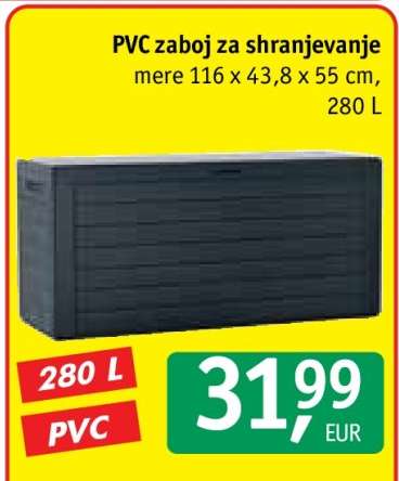 PVC zaboj za shranjevanje