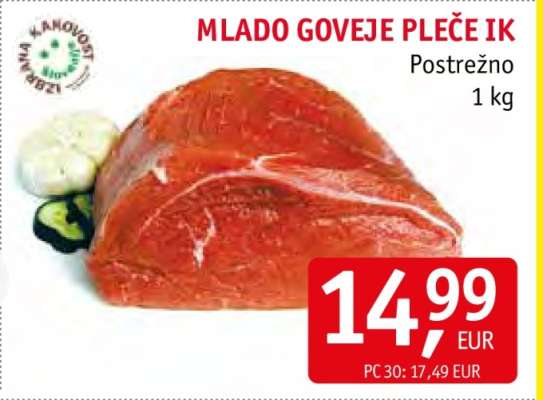 MLADO GOVEJE PLEČE IK