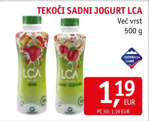 TEKOČI SADNI JOGURT LCA
