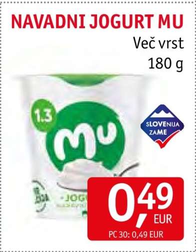 NAVADNI JOGURT MU