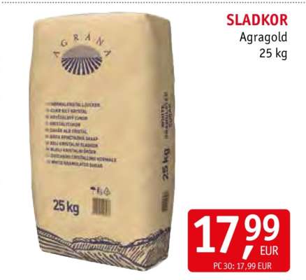 SLADKOR Agragold 25 kg