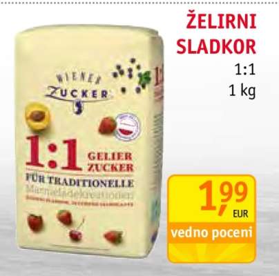Želirni sladkor 1:1