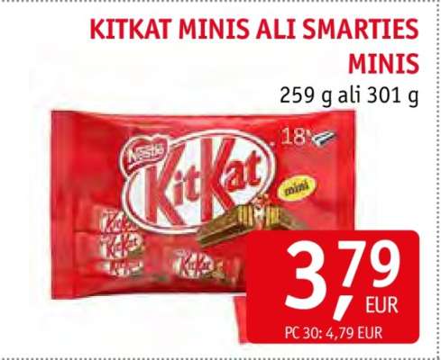 KITKAT MINIS ALI SMARTIES MINIS