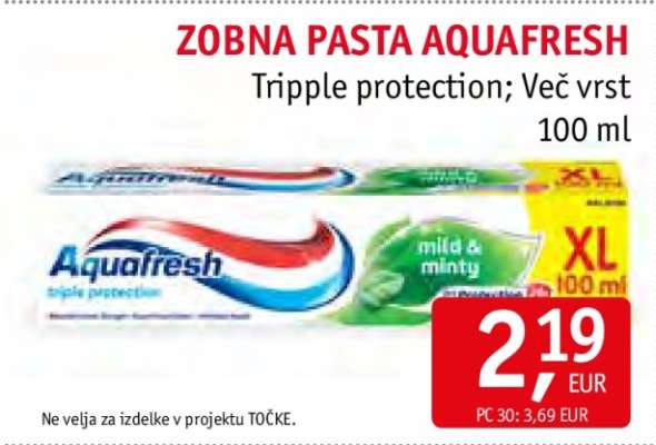 ZOBNA PASTA AQUAFRESH